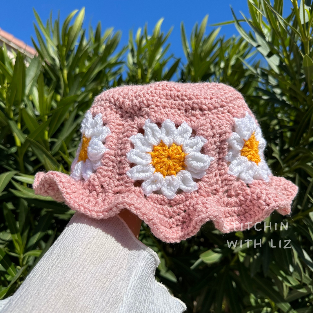 Rosy Daisy Bucket Hat