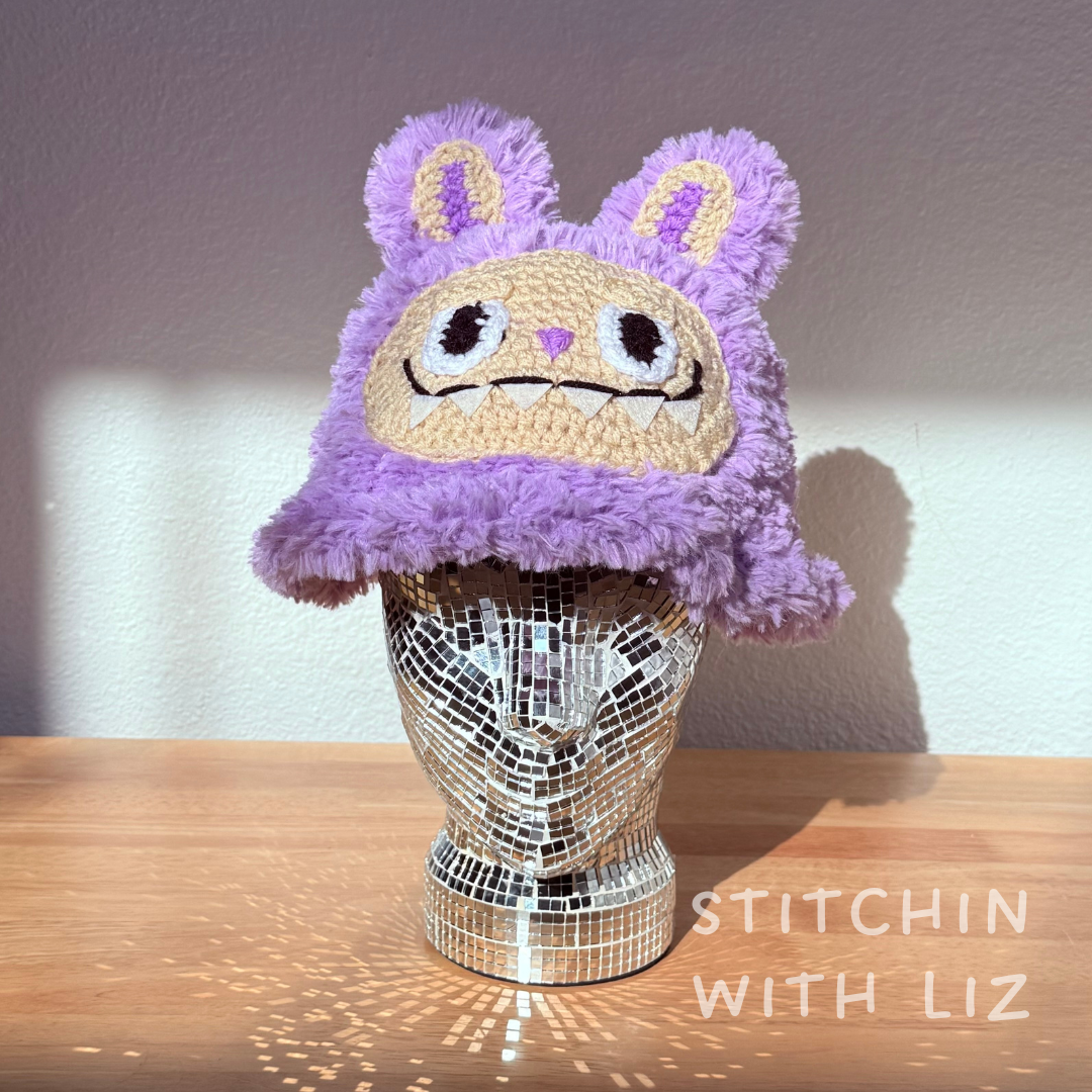 Lilac Monster Hat