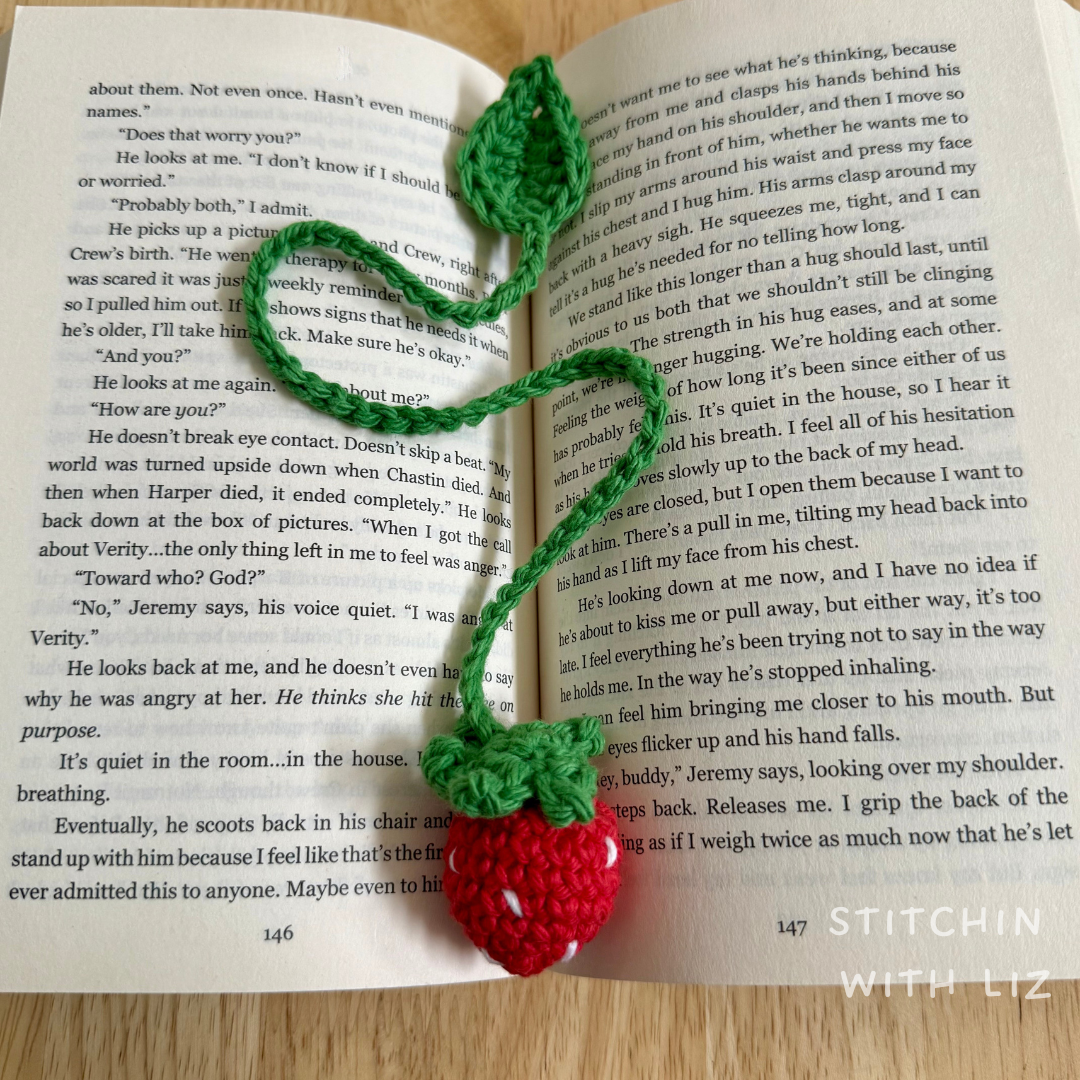 Strawberry bookmark