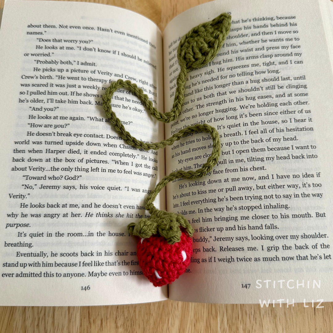 Strawberry bookmark