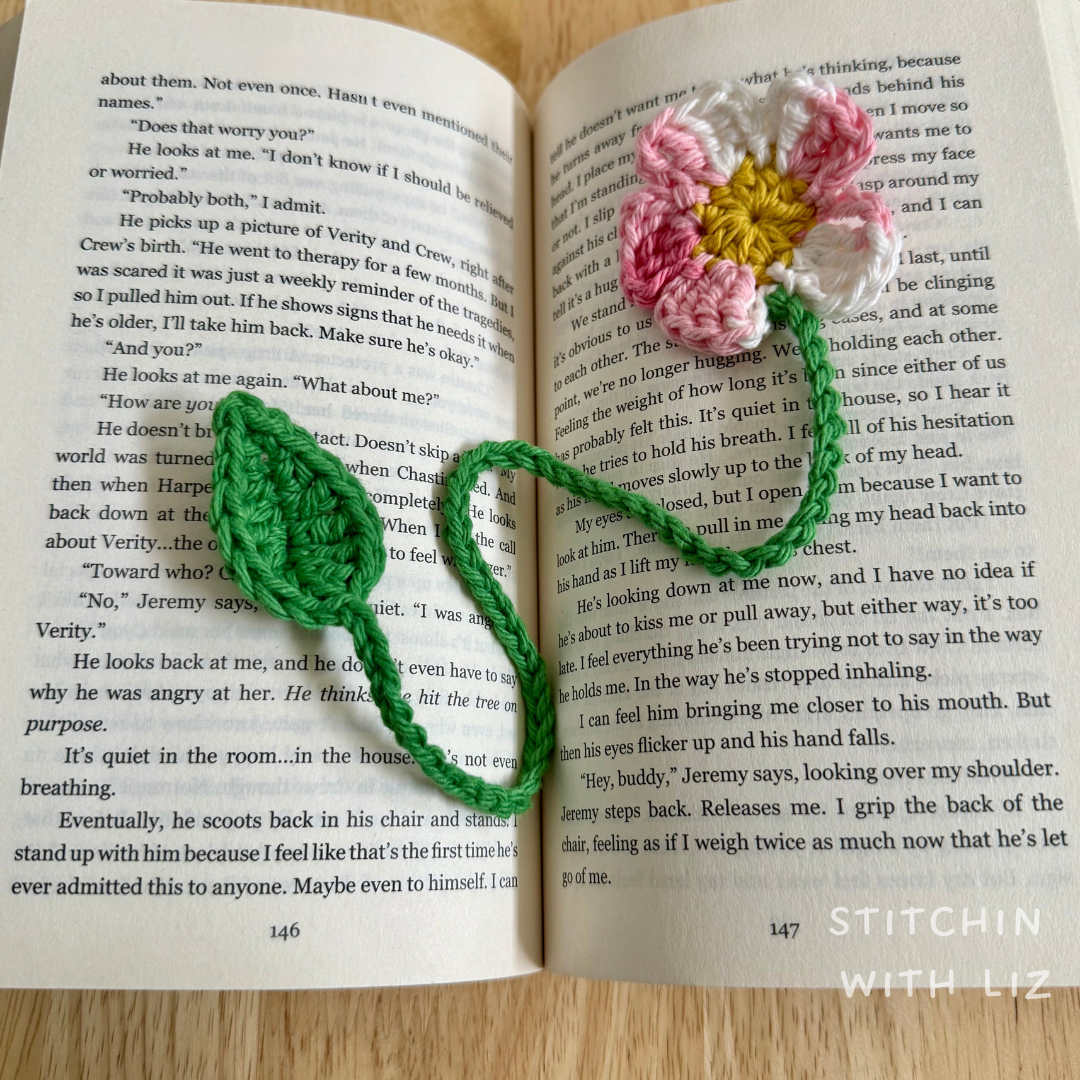 Pink Mix Flower Bookmark