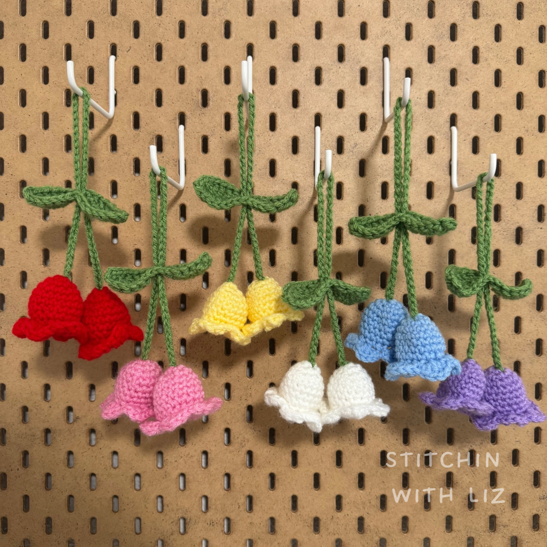 Lily Rearview Mirror Car Charm/Bag Charms