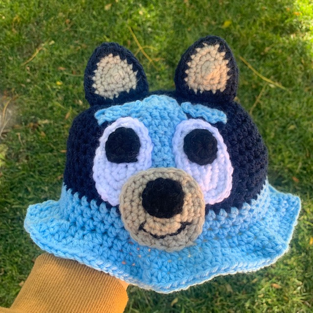 Blue Dog Bucket Hat