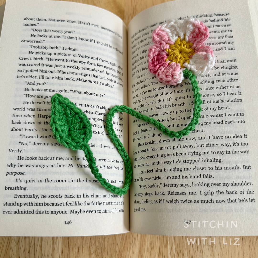 Multi Pink Flower Bookmark