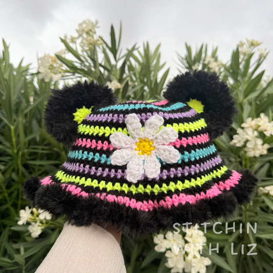 Neon Daisy Hat