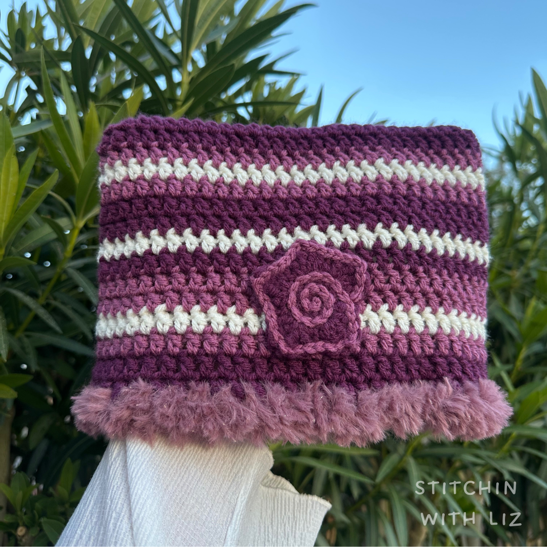 Starry Magenta Cat Beanie