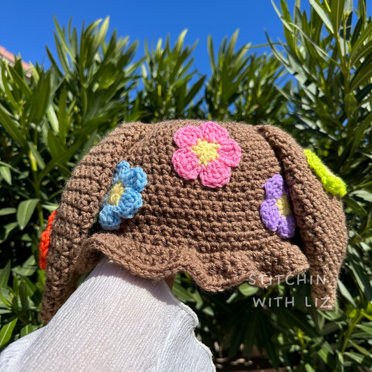 Flower Bunny Bucket Hat