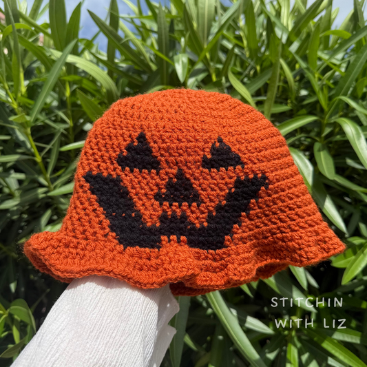 Jack-o-Lantern Bucket Hat
