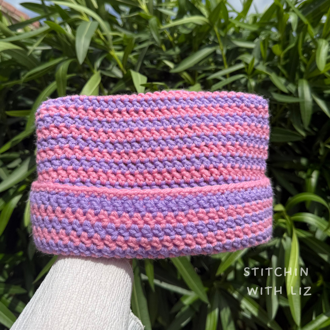 Pink and Purple Cat Beanie