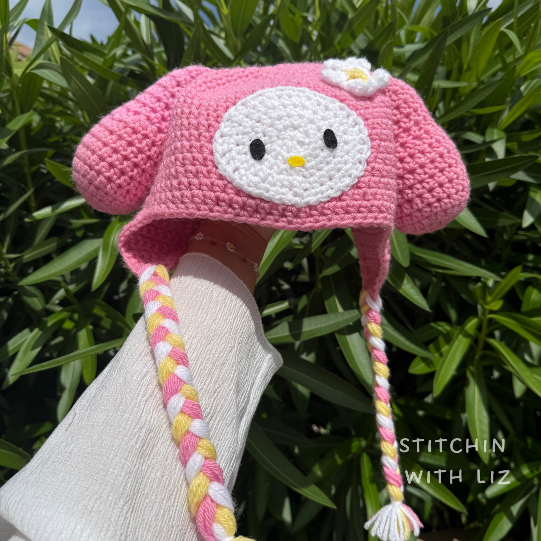 Pink Bunny Beanie