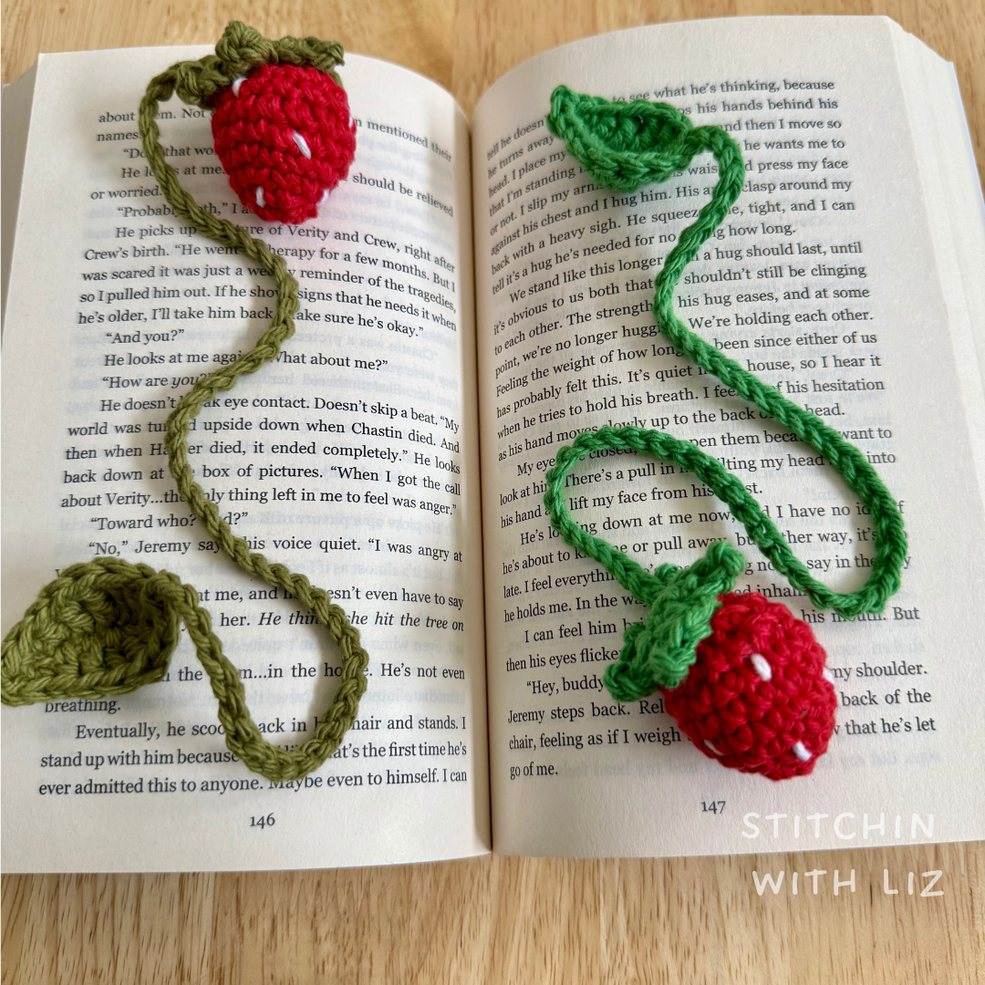 Strawberry bookmark