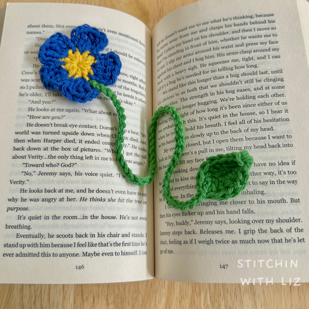 Blue Flower Bookmark