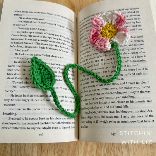 Pink Mix Flower Bookmark