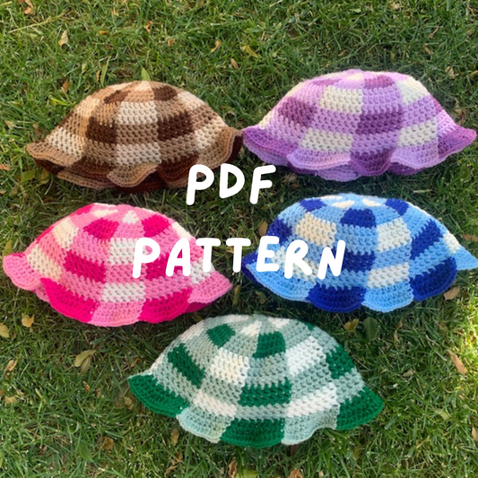Gingham Bucket Hat Pattern